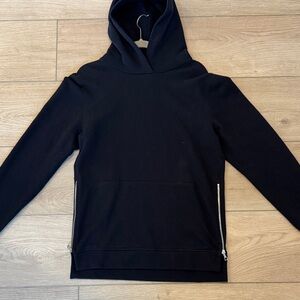 John Elliott Villain Hoodie Men’s L Black Side-Zip Pullover Sweatshirt